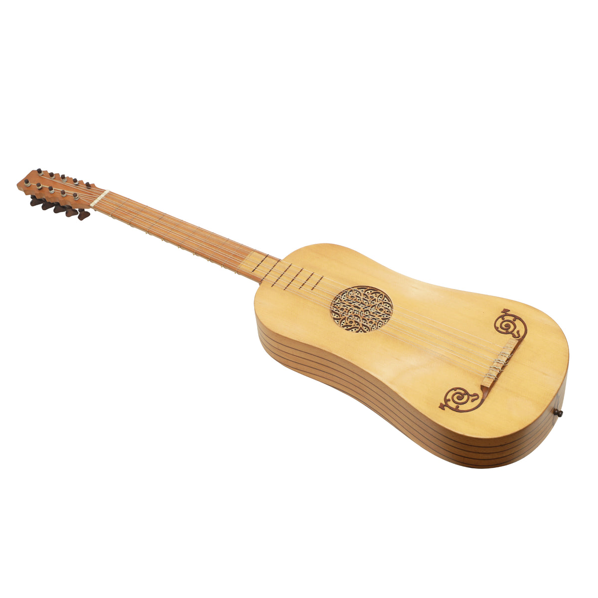 Mid-East 5-Course Baroque Guitar (Walnut-Lacewood)