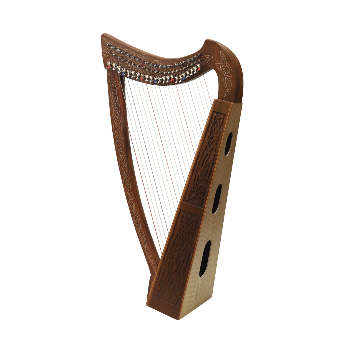 Mid-East 22-Strings Harp Knotwork (Rose-Wood)