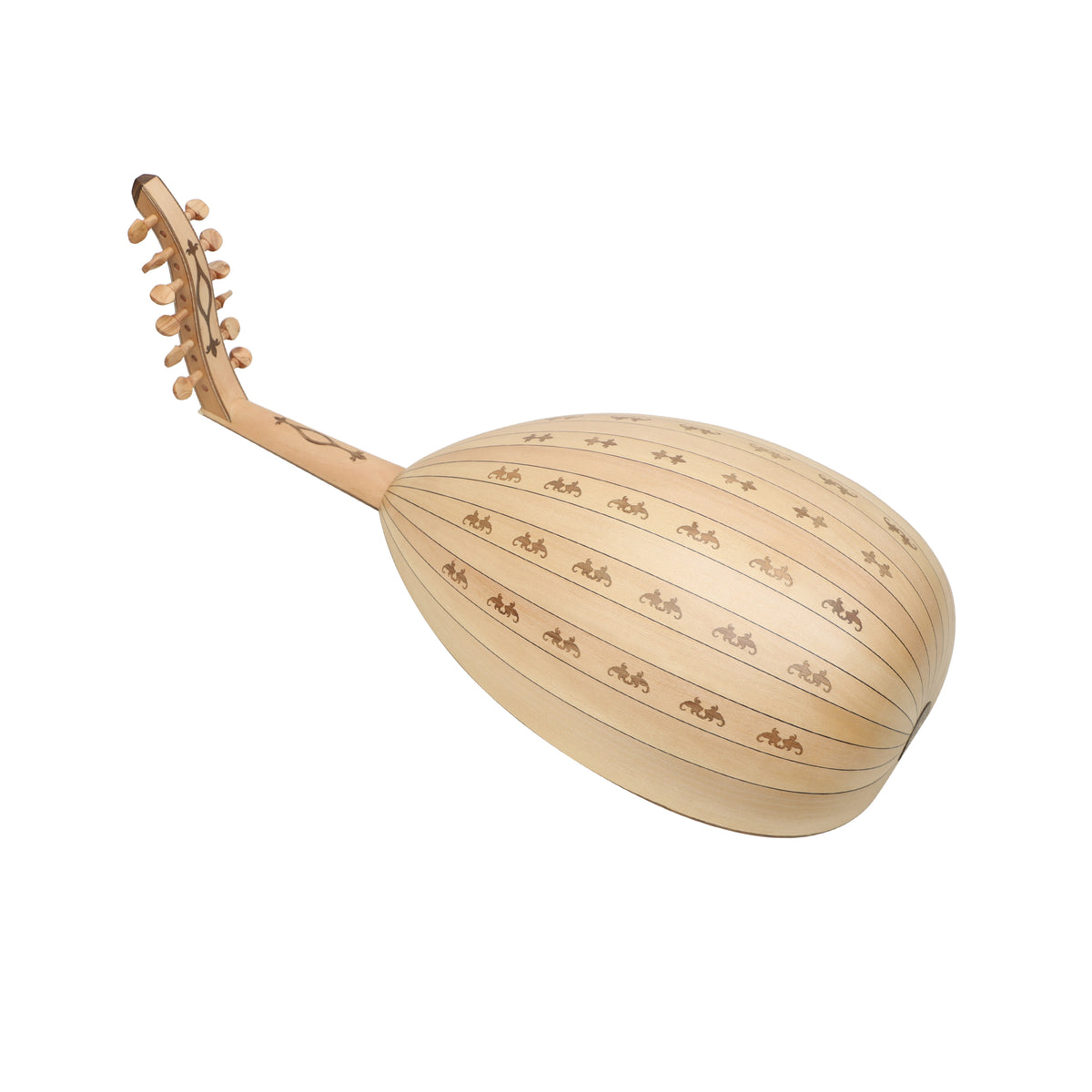 Mid-East Arabic Oud With In-Lay Design (Lace-Wood)