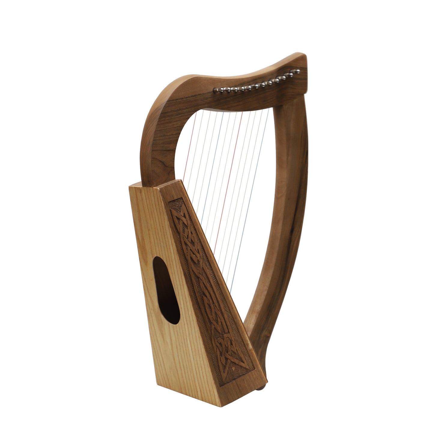 Mid-East 12-Strings Baby Harp Knotwork (Walnut-Wood)