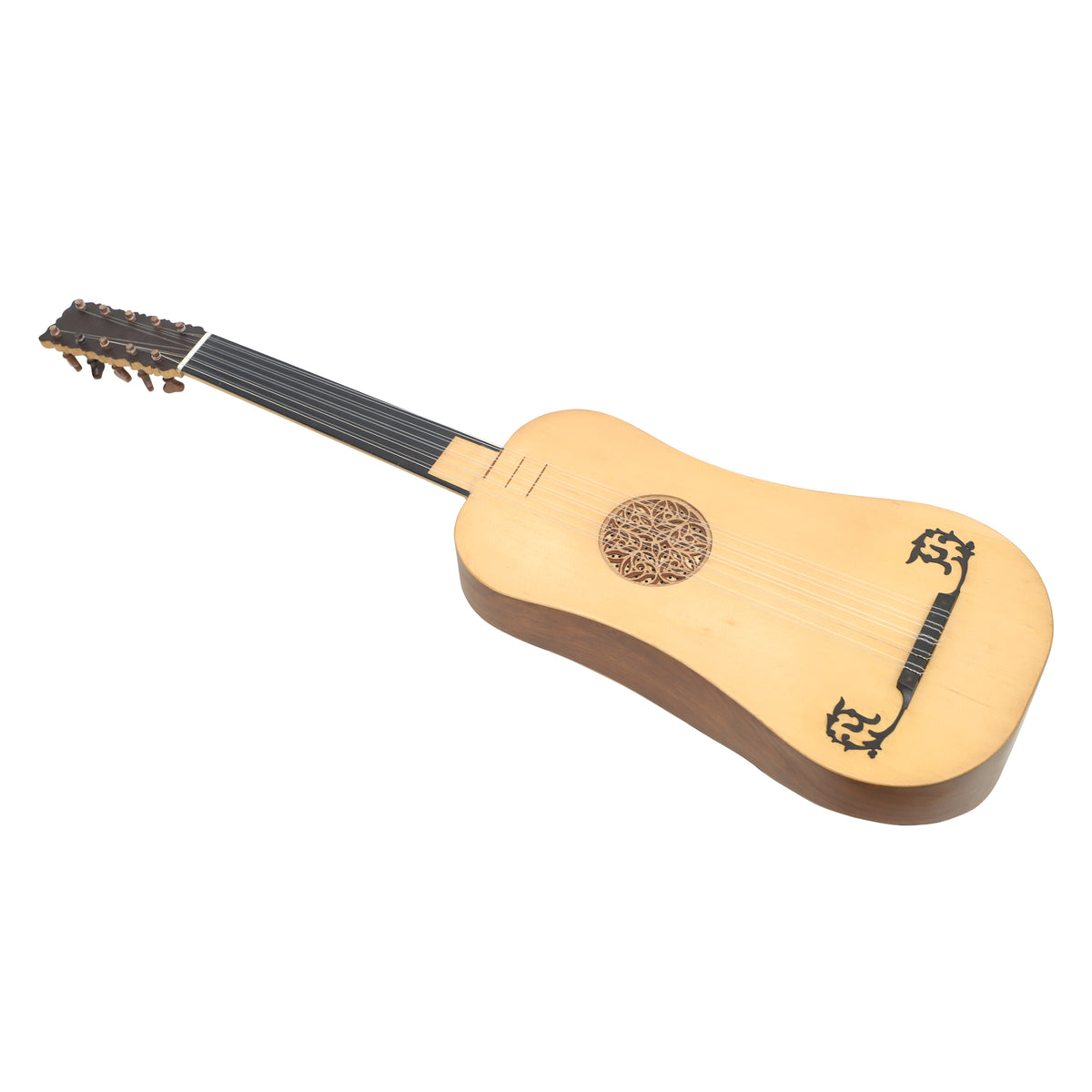Mid-East 5-Course Baroque Guitar (Rosewood-Lacewood)