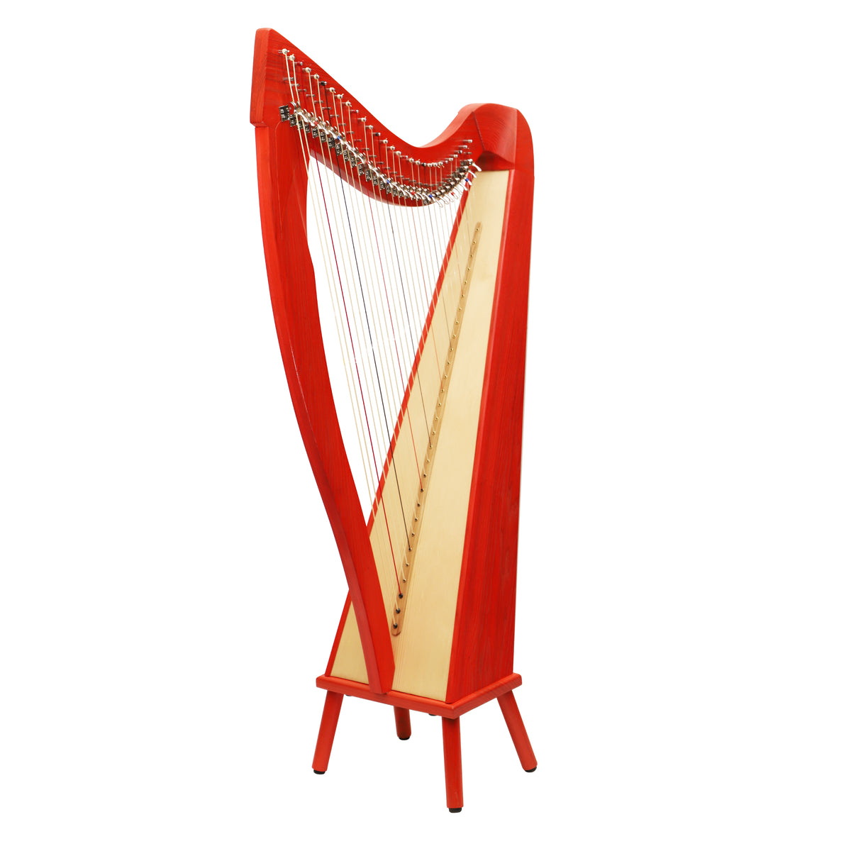 Mid-East 29 String Harp Red -(Ashwood)