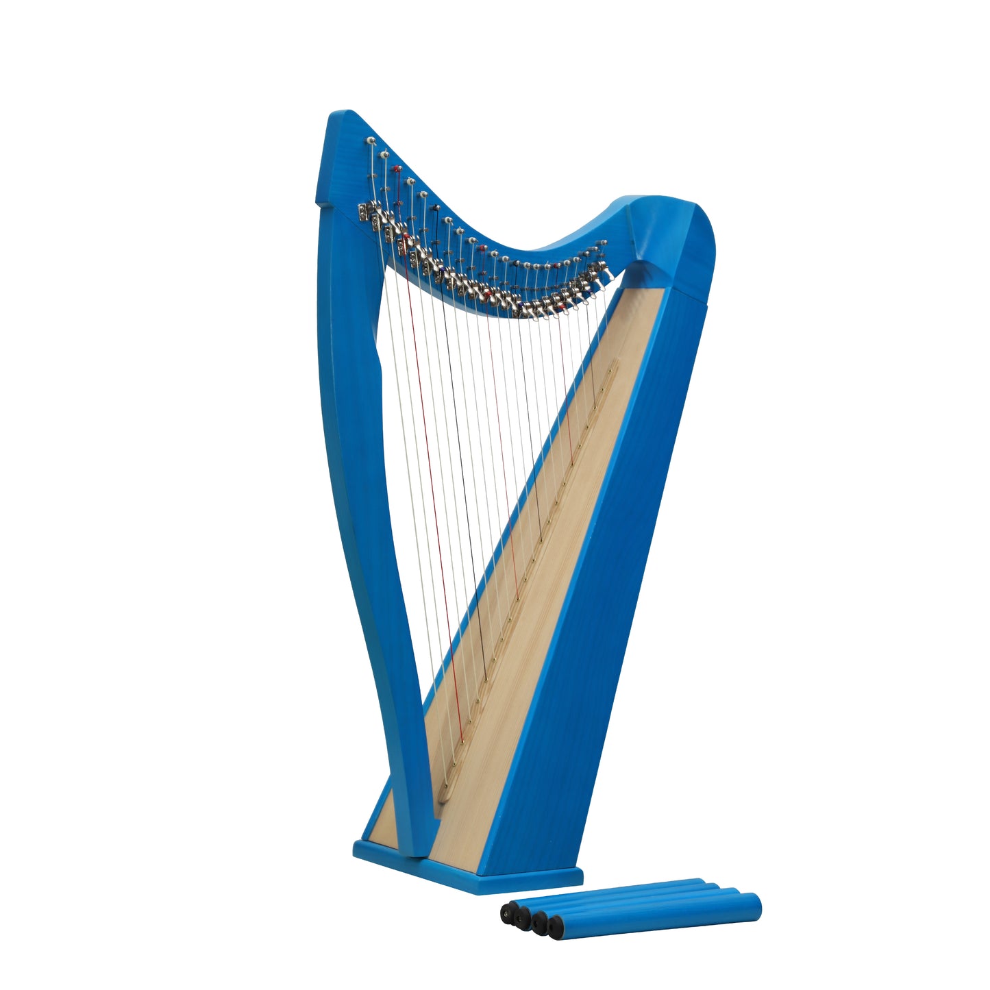 Mid-East 22 String Harp Blue-(Ashwood)