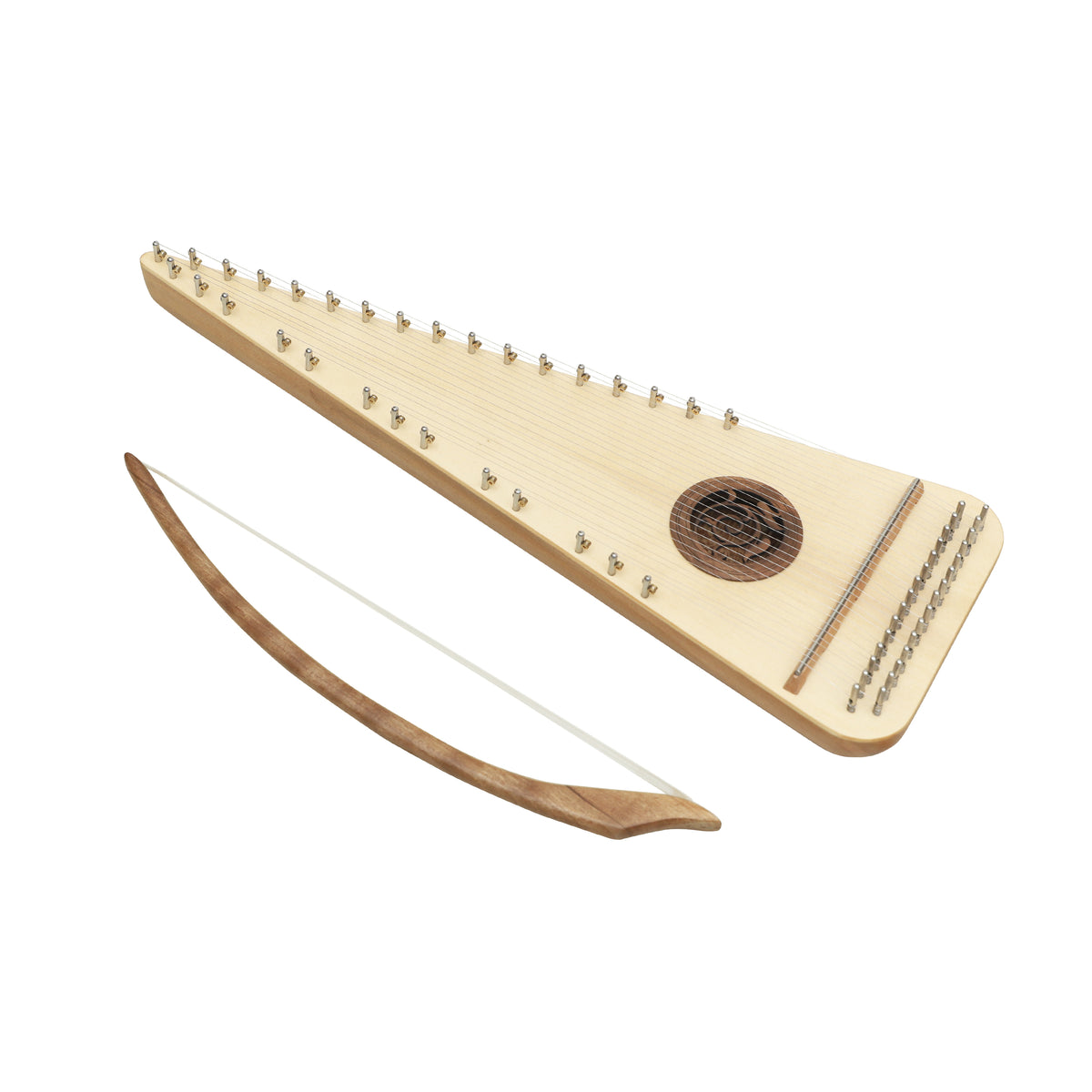 Mid-East Alto Rounded Psaltery Right-Handed (Lace-Wood)
