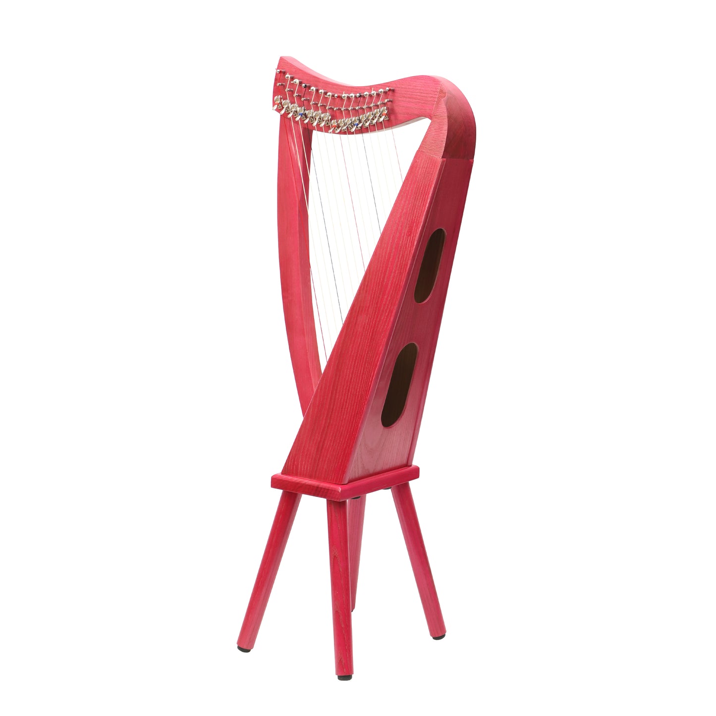 Mid-East 15 String Harp Pink-(Ashwood)