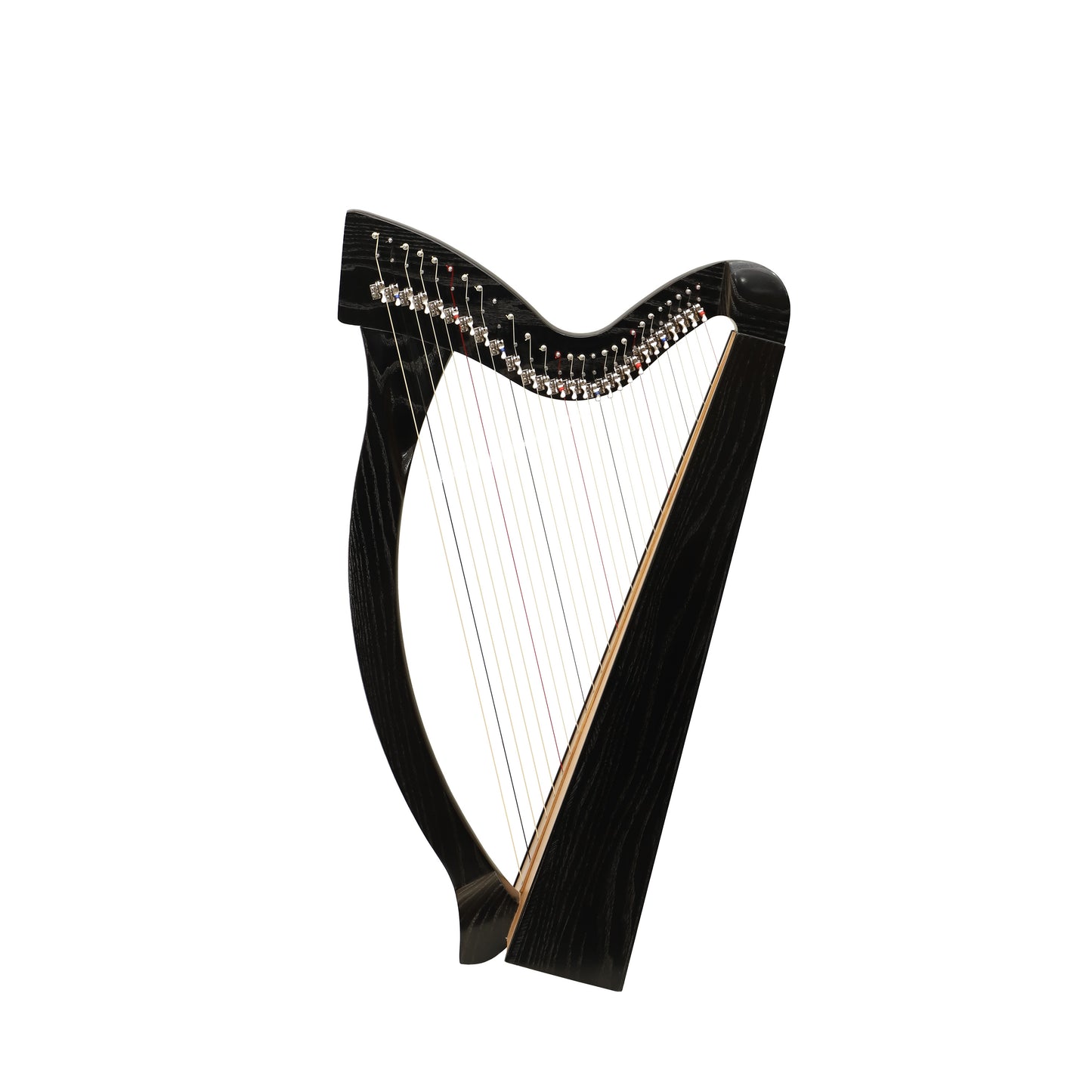 Mid-East 27 String Harp Black-(Ashwood)