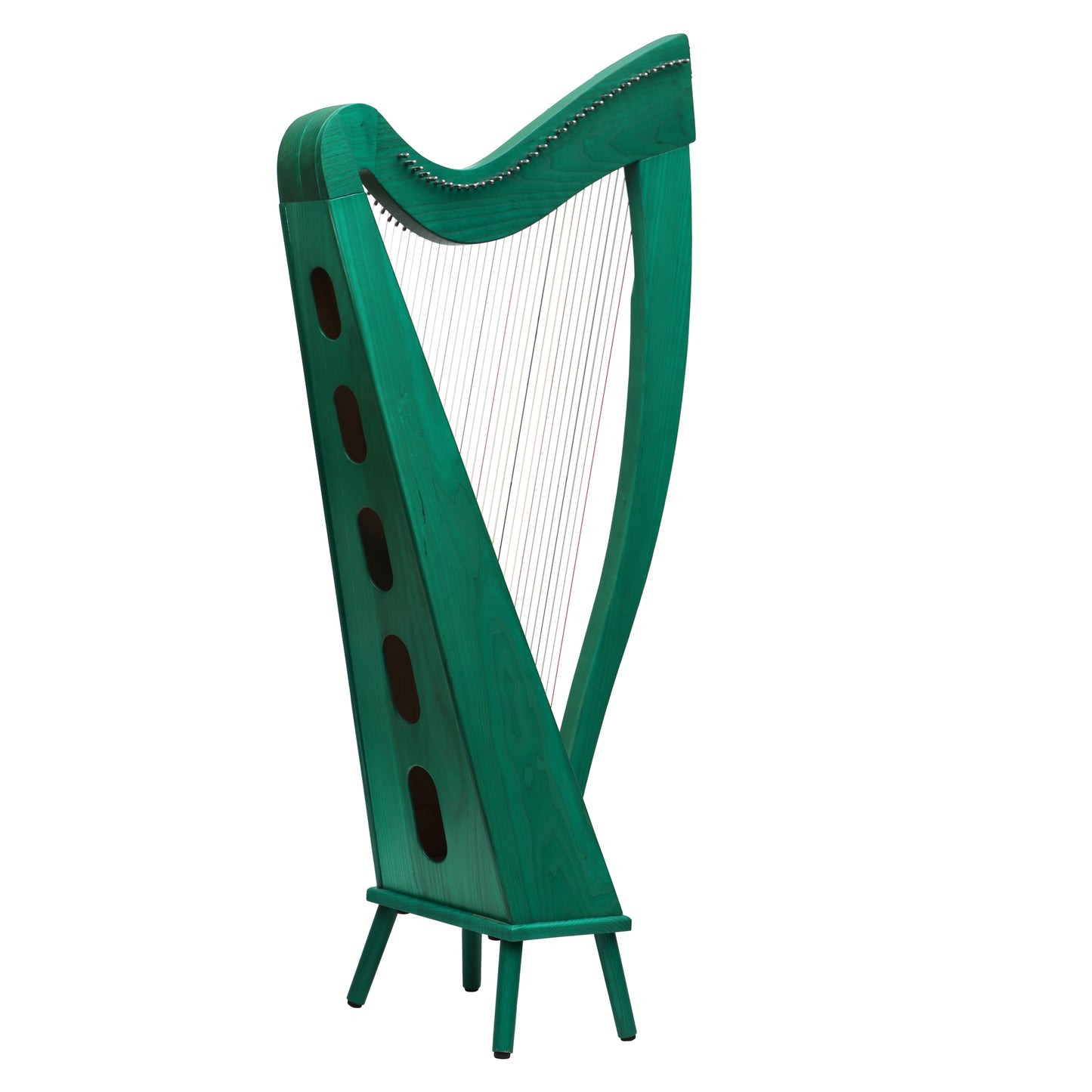 Mid-East 34 String Harp Green-(Ashwood)