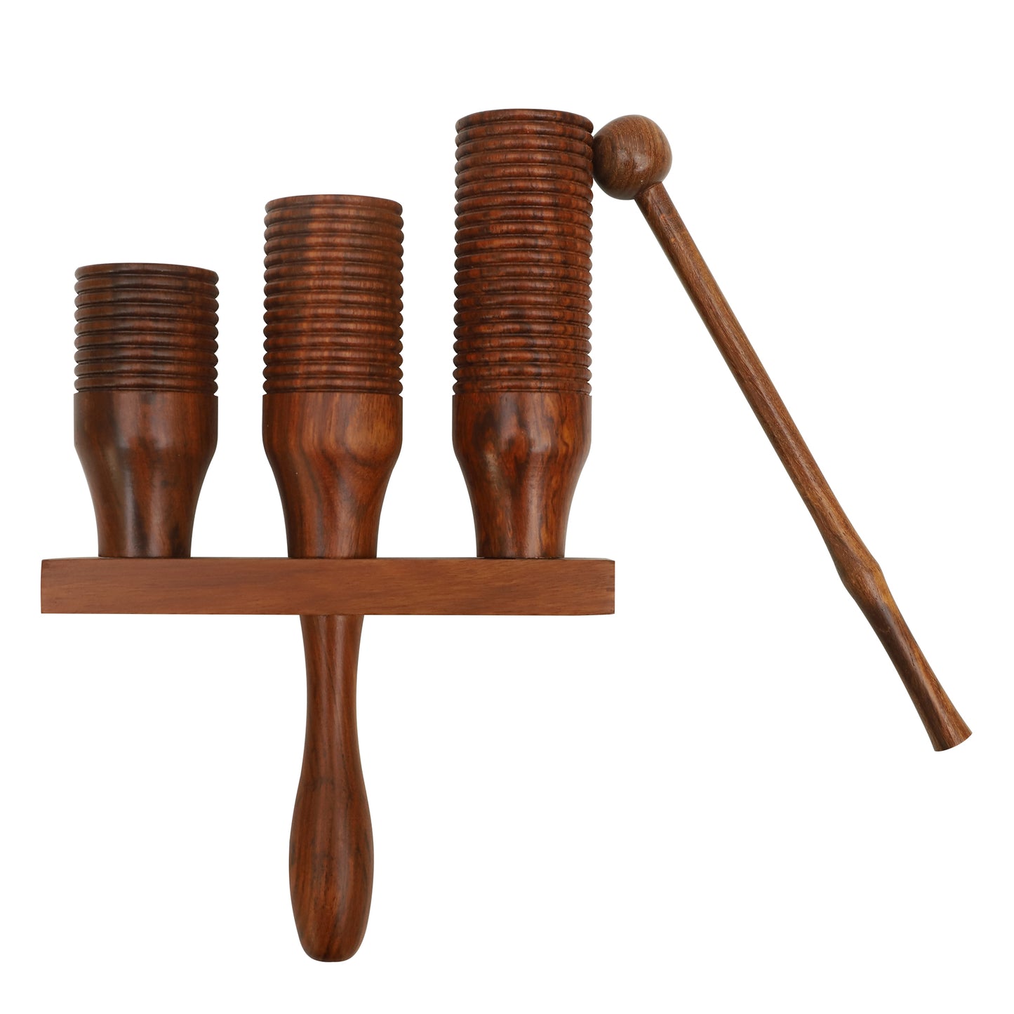 Agogo Bell Three Tone Rosewood with Mallet