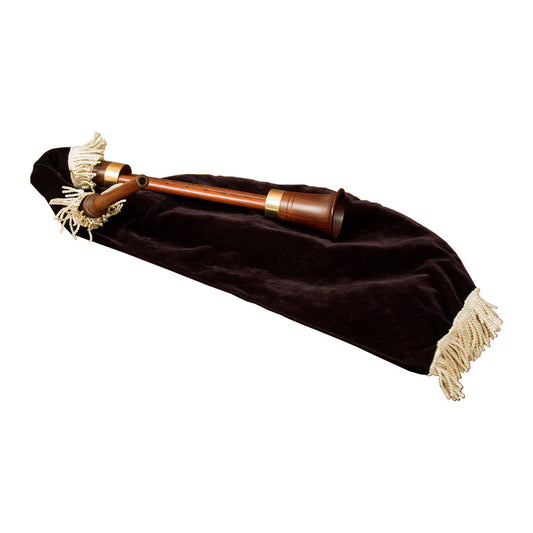 Mid-East Sheesham Mediterranean Bagpipe with Twin Chanters and Black Velvet Cover