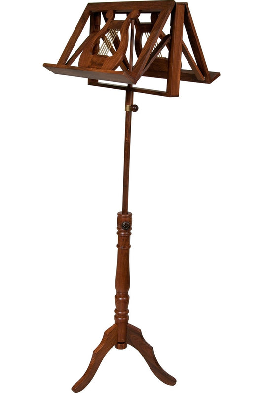 MID-EAST DOUBLE TRAY REGENCY MUSIC STAND (ROSE-WOOD)