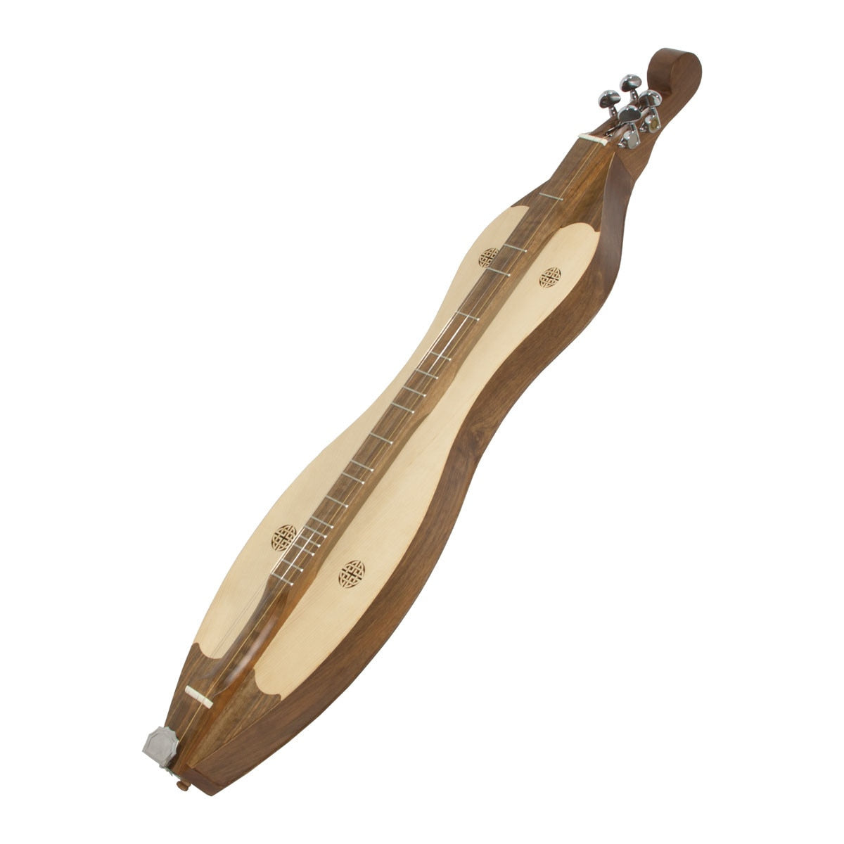 MID-EAST 4-STRINGS MOUNTAIN DULCIMER KNOTWORK (WALNUT-WOOD)