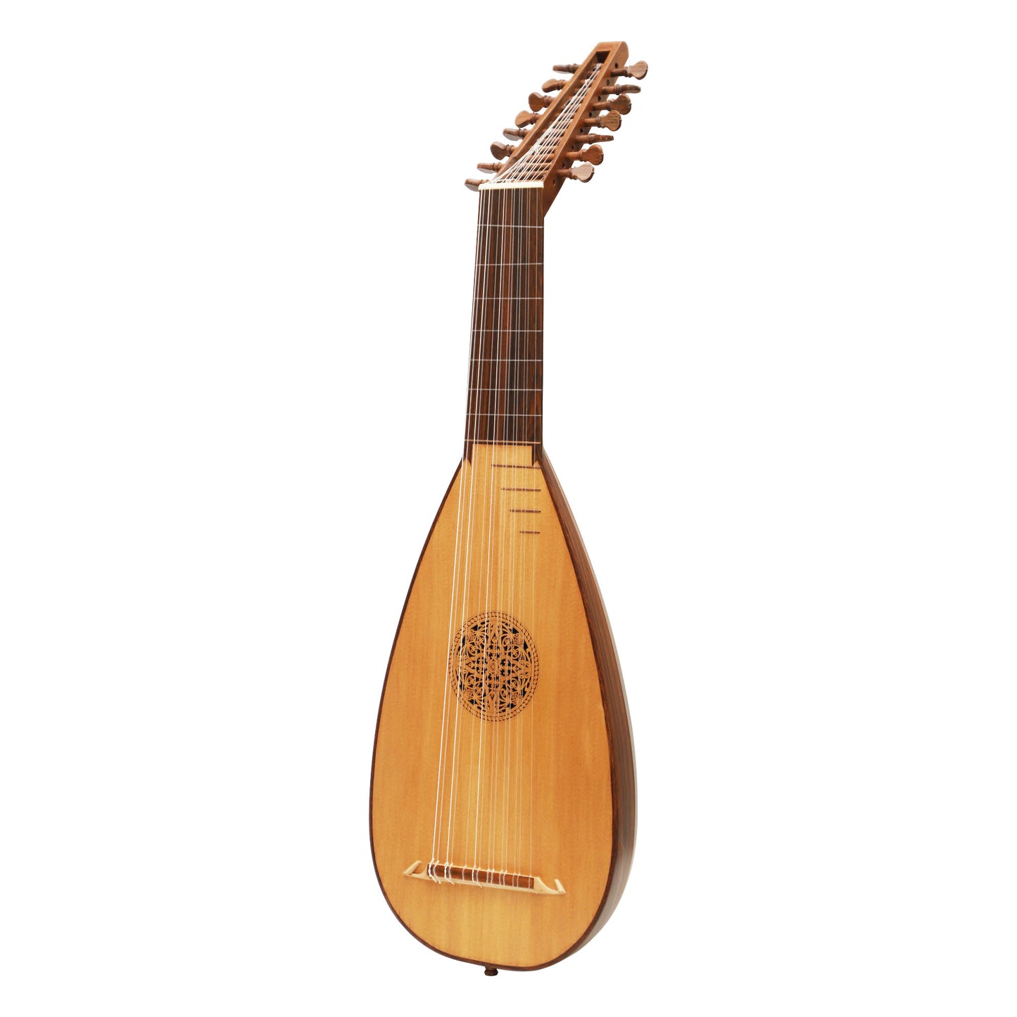 MID-EAST 8-COURSE TRAVEL LUTE (ROSE-WOOD)