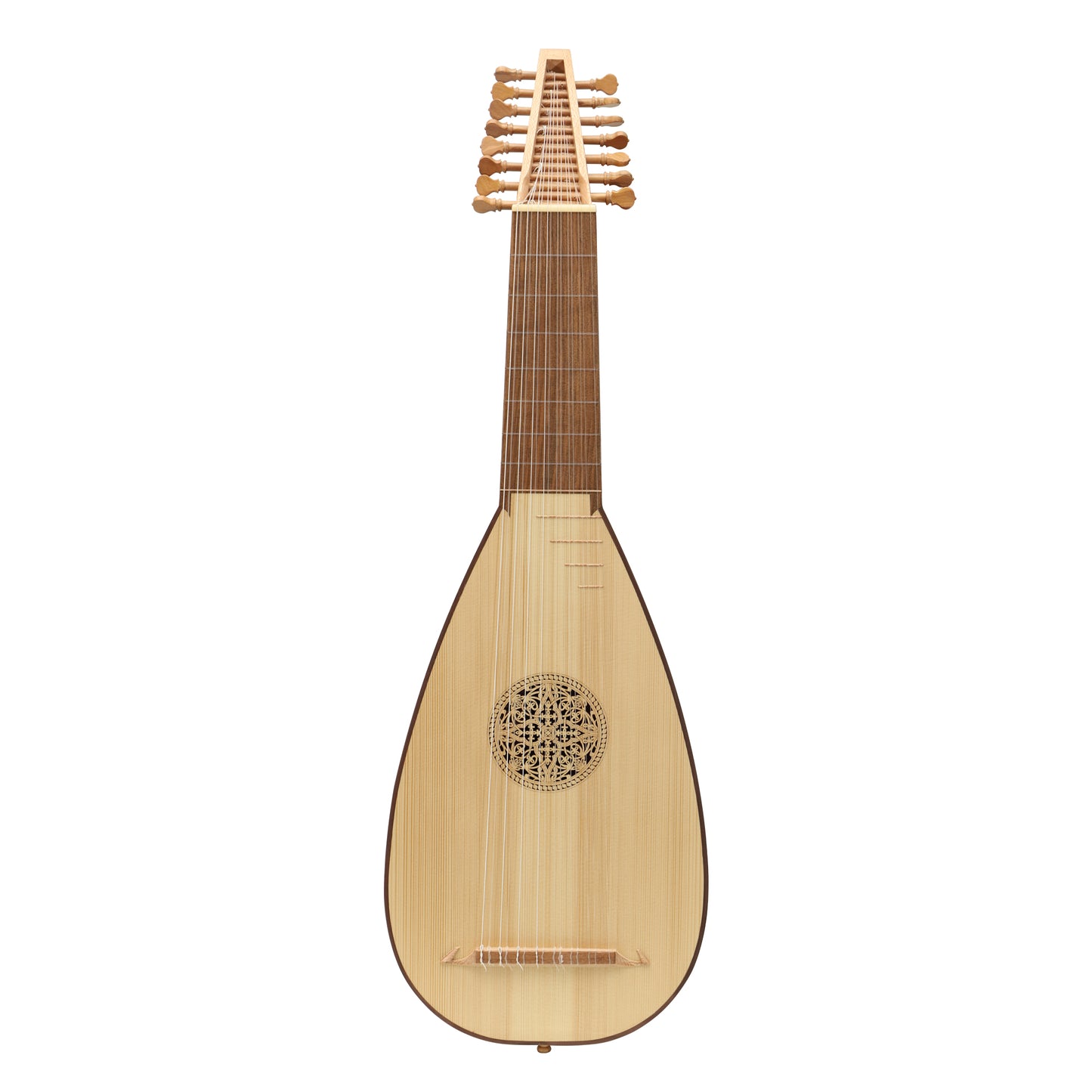 MID-EAST 8-COURSE TRAVEL LUTE (LACE-WOOD)