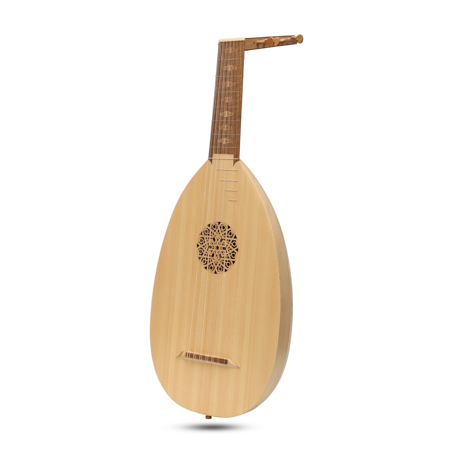 MID-EAST 7-COURSE LUTE WITH IN-LAY DESIGN (LACE-WOOD)