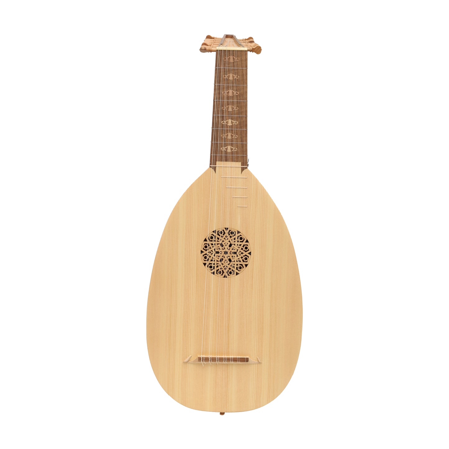 MID-EAST 7-COURSE LUTE WITH IN-LAY DESIGN (LACE-WOOD)