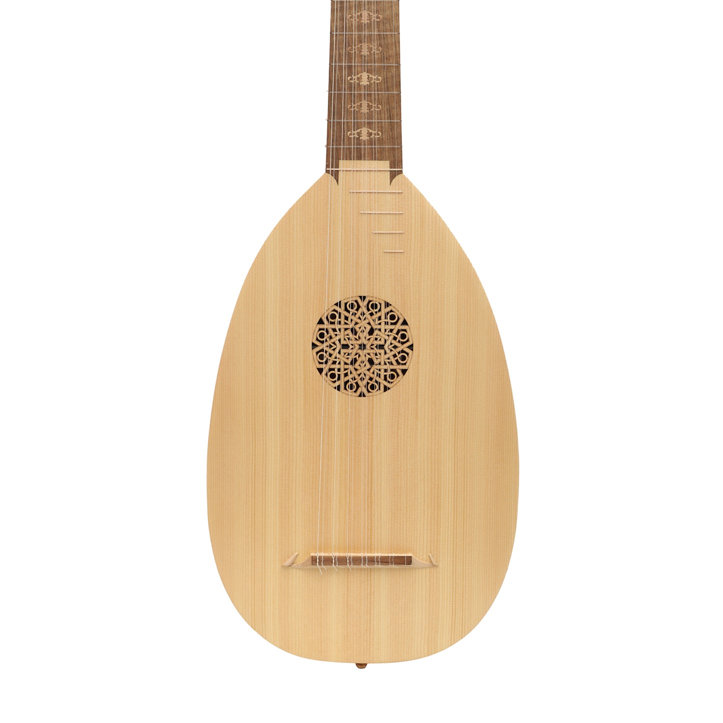 MID-EAST 7-COURSE LUTE WITH IN-LAY DESIGN (LACE-WOOD)