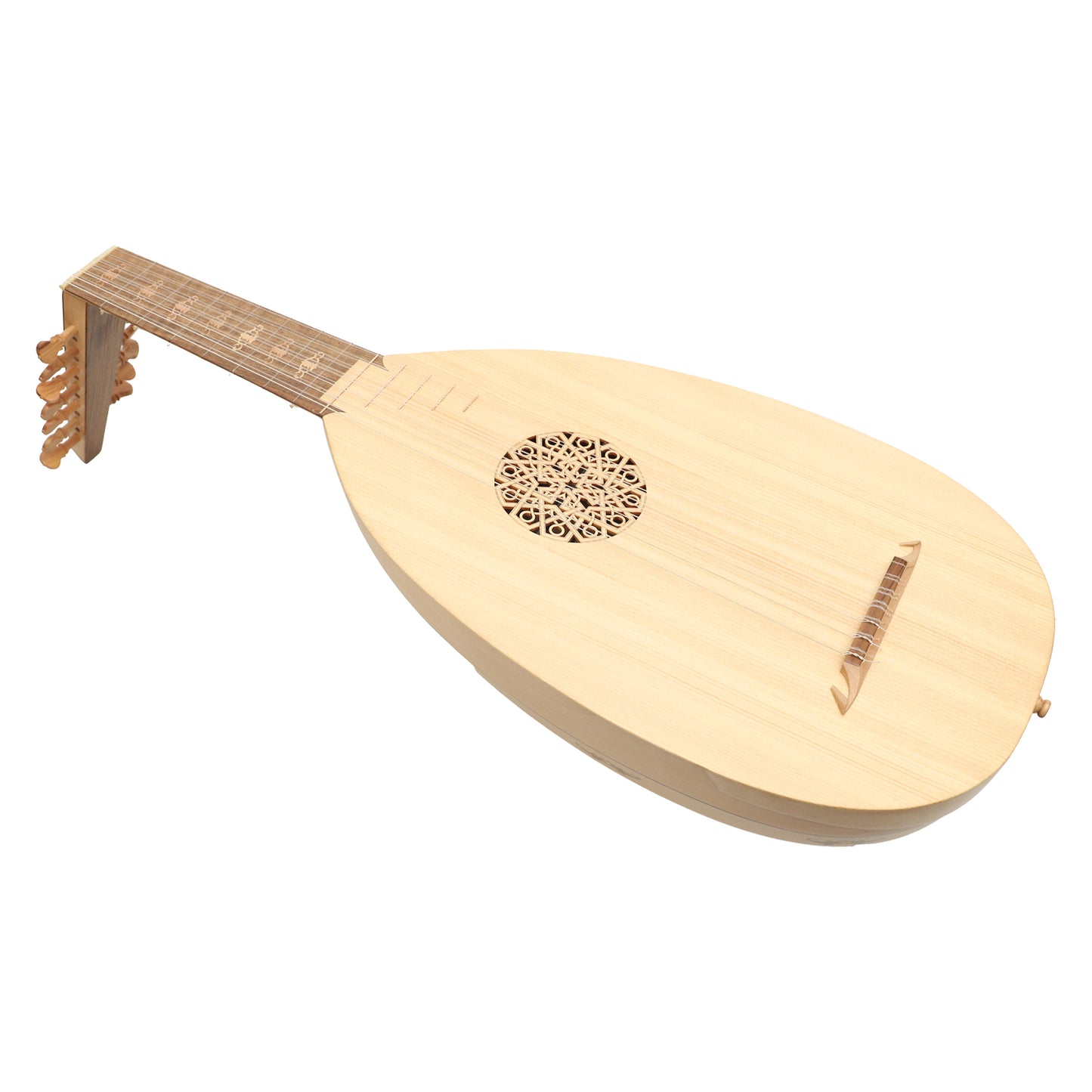 MID-EAST 7-COURSE LUTE WITH IN-LAY DESIGN (LACE-WOOD)