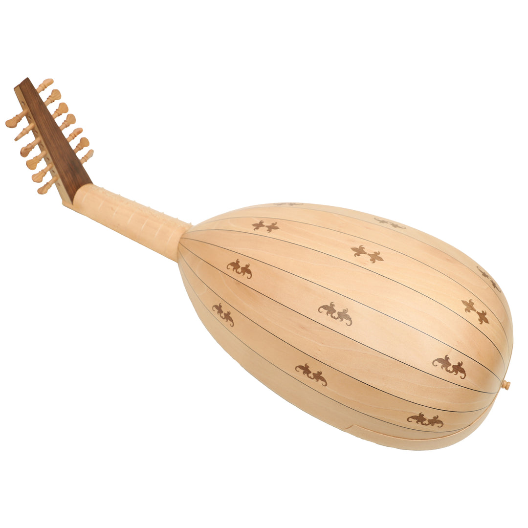 MID-EAST 7-COURSE LUTE WITH IN-LAY DESIGN (LACE-WOOD)