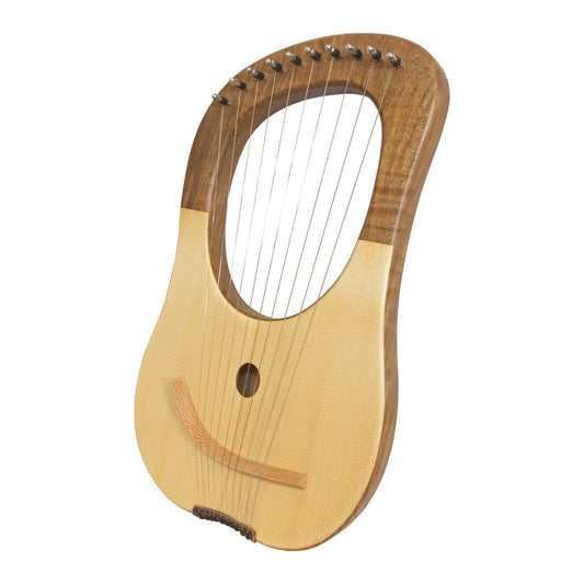 MID-EAST 10-STRINGS LYRE HARP (WALNUT-WOOD)