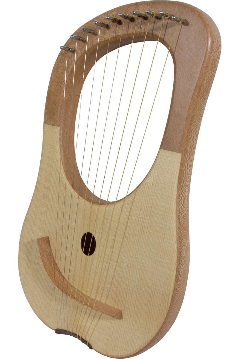 MID-EAST 10-STRINGS LYRE HARP (LACE-WOOD)