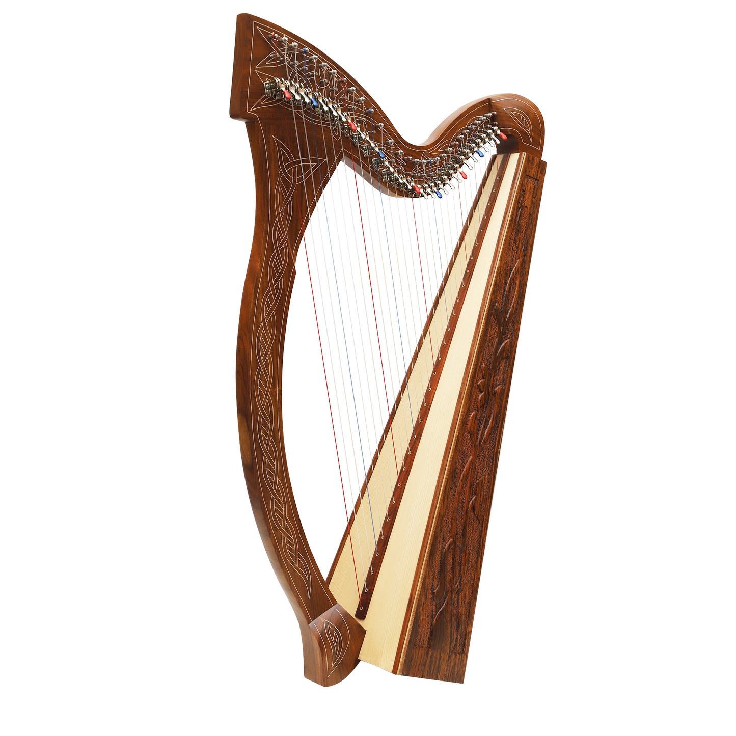 MID-EAST 29-STRINGS MINISTREL HARP VINE (ROSE-WOOD)