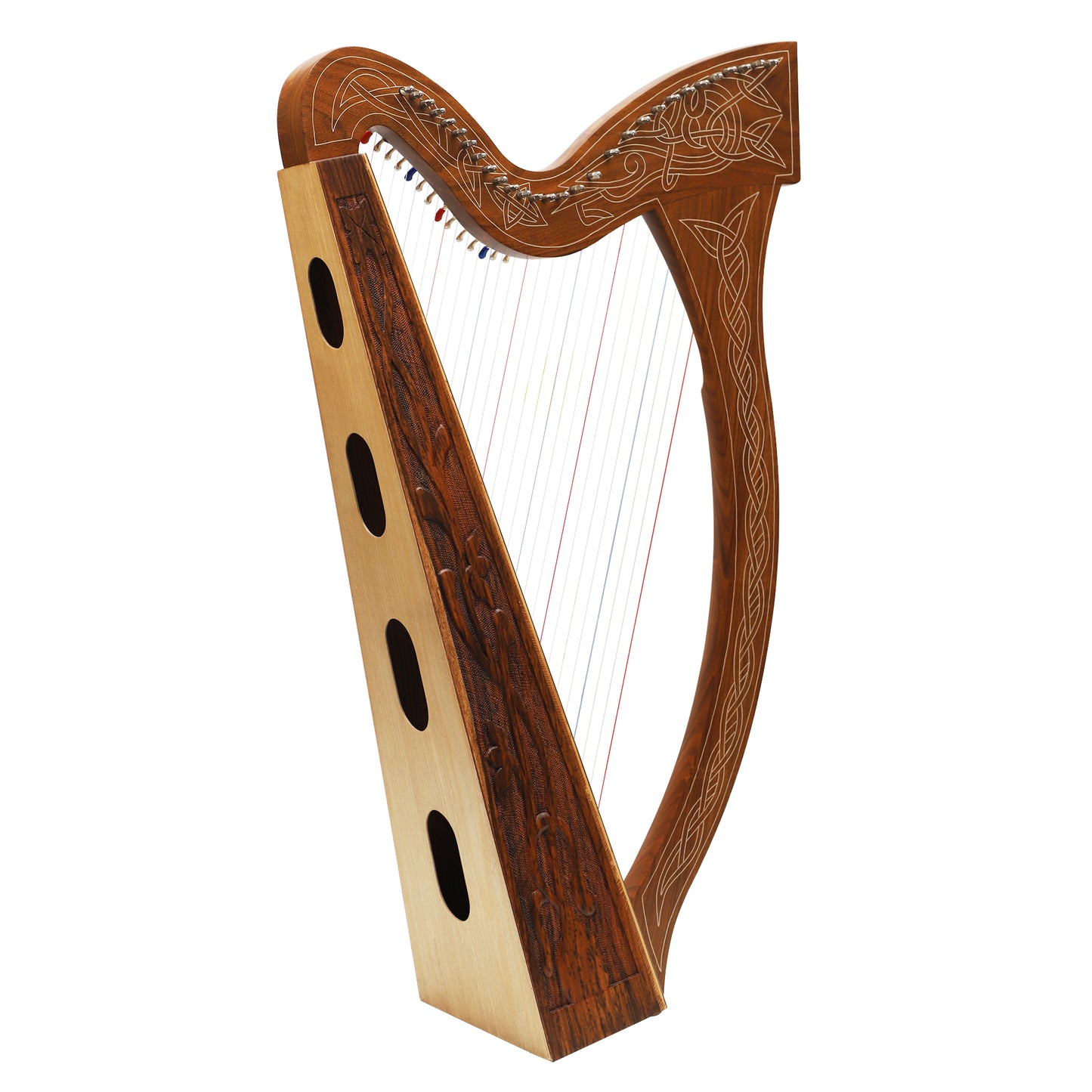 MID-EAST 29-STRINGS MINISTREL HARP VINE (ROSE-WOOD)