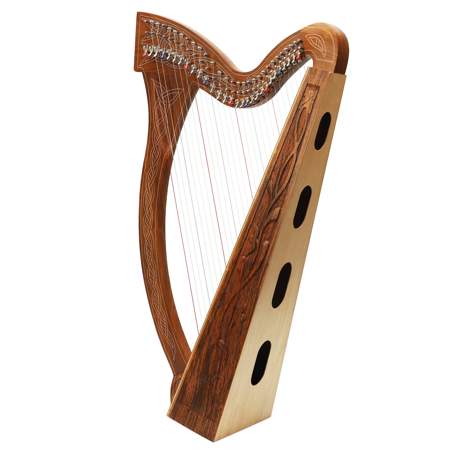 MID-EAST 29-STRINGS MINISTREL HARP VINE (ROSE-WOOD)