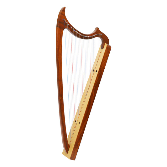 Mid-East 29-Strings Gothic Harp (Rosewood)