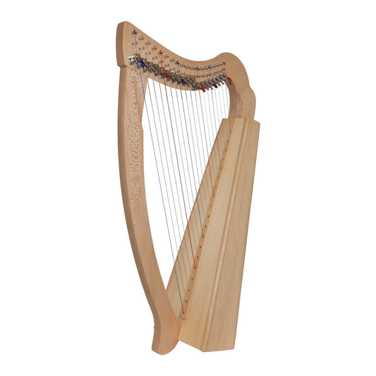 MID-EAST 19-STRINGS PIXIE HARP NATURAL (LACE-WOOD)