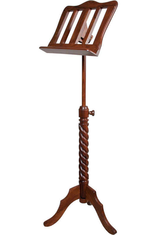 MID-EAST SINGLE TRAY SPIRAL MUSIC STAND (ROSE-WOOD)