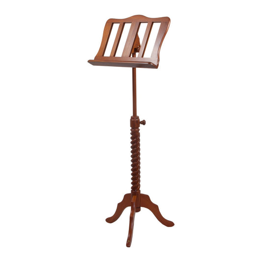 MID-EAST SINGLE TRAY SPIRAL MUSIC STAND (RED-CEDAR)