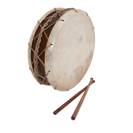 MID-EAST TABOR DRUM WITH STICKS 12-INCH