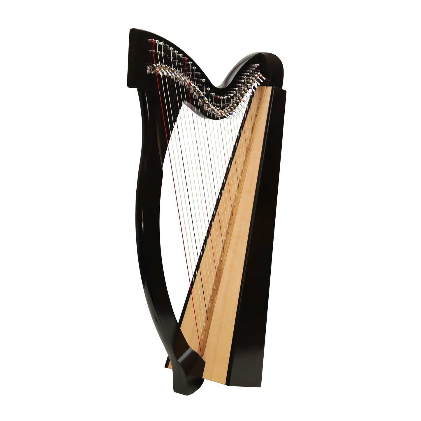 Mid-East 29 String Harp Black-(Ashwood)