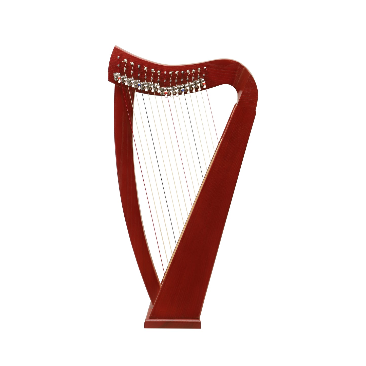 Mid-East 15 String Harp Red-(Ashwood)