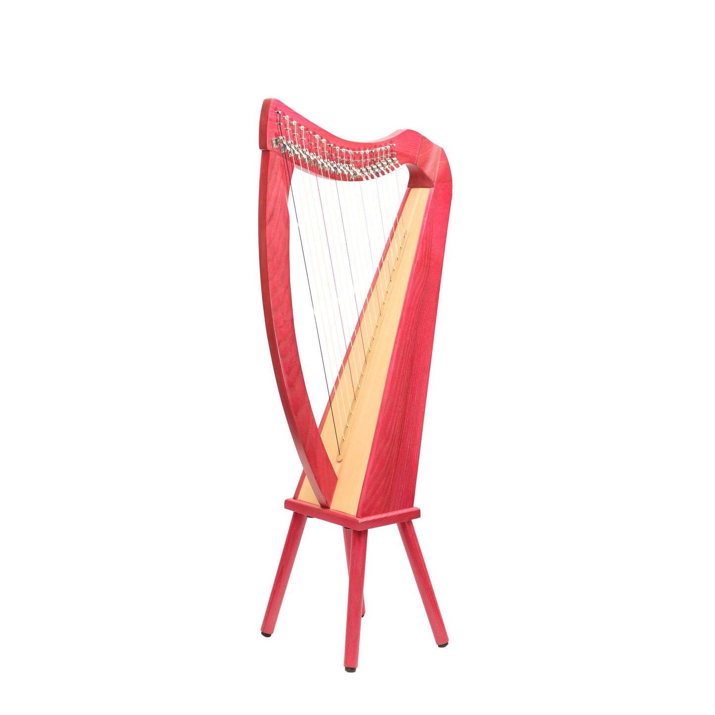 Mid-East 19 String Harp Pink-(Ashwood)
