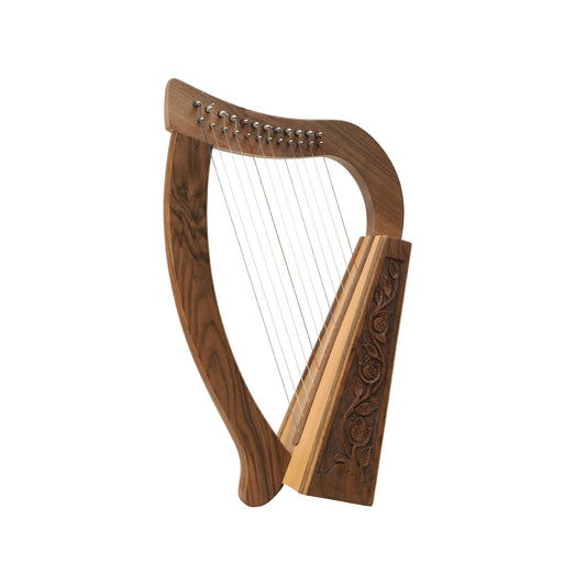 Mid-East 12-Strings Harp (Walnut-Wood)