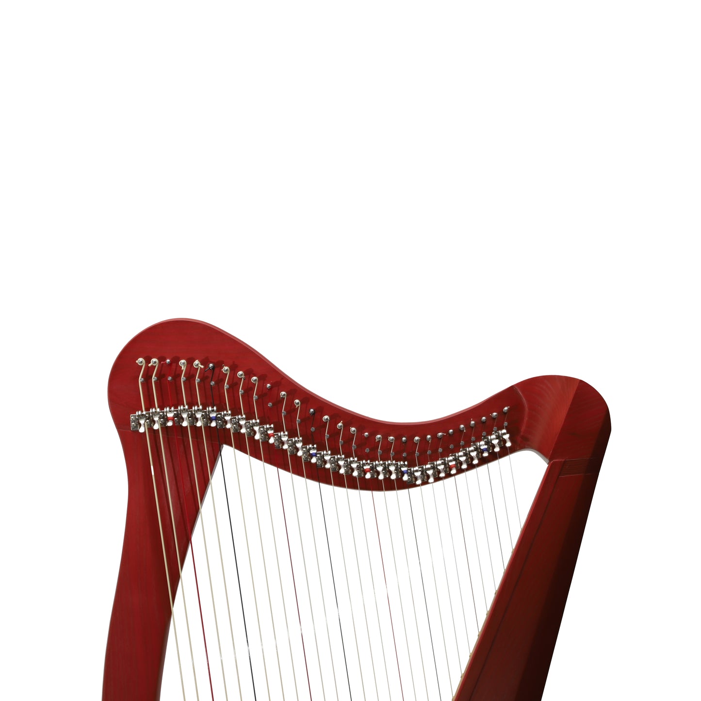 Mid-East 29 String Prototype Harp Red-(Ashwood)