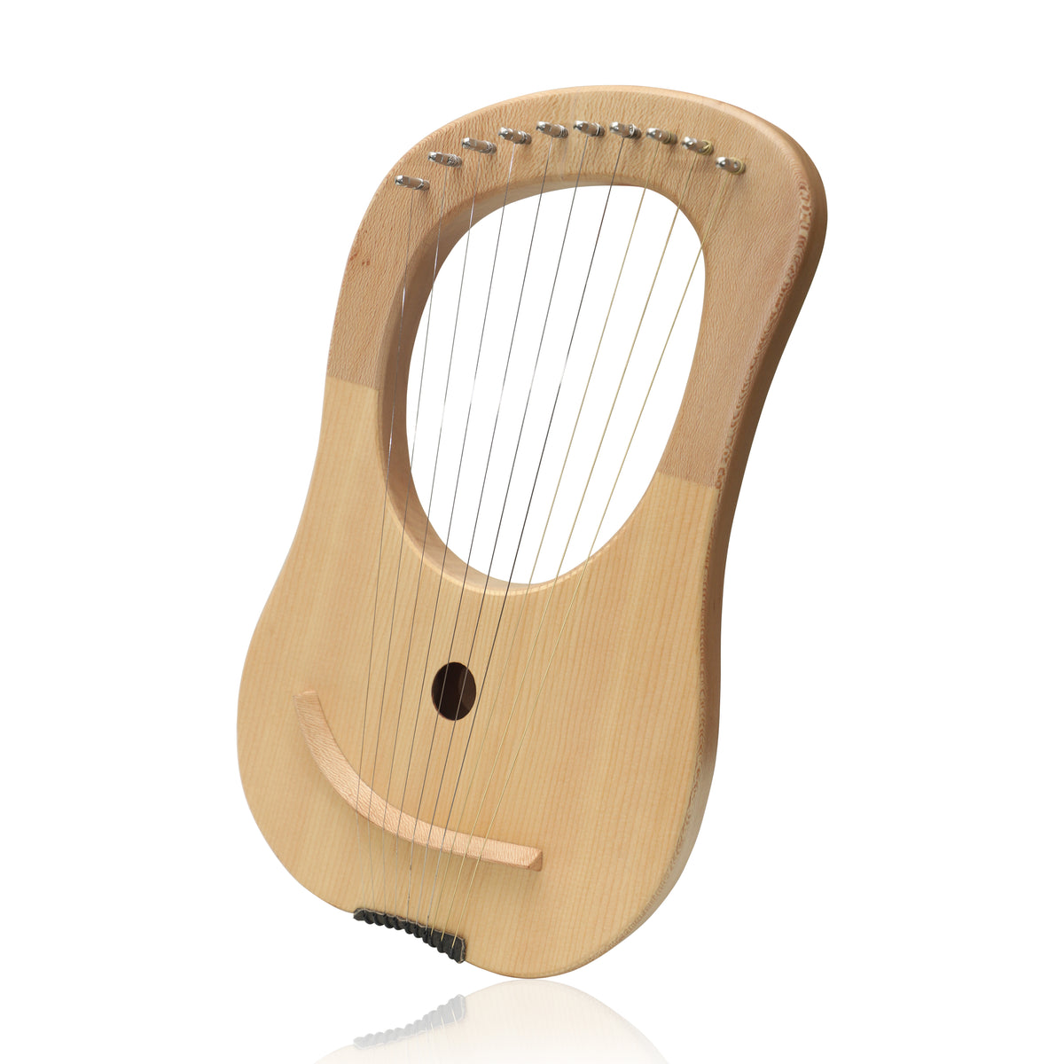 Mid-East 10-Strings Lyre Harp (Lace-Wood)