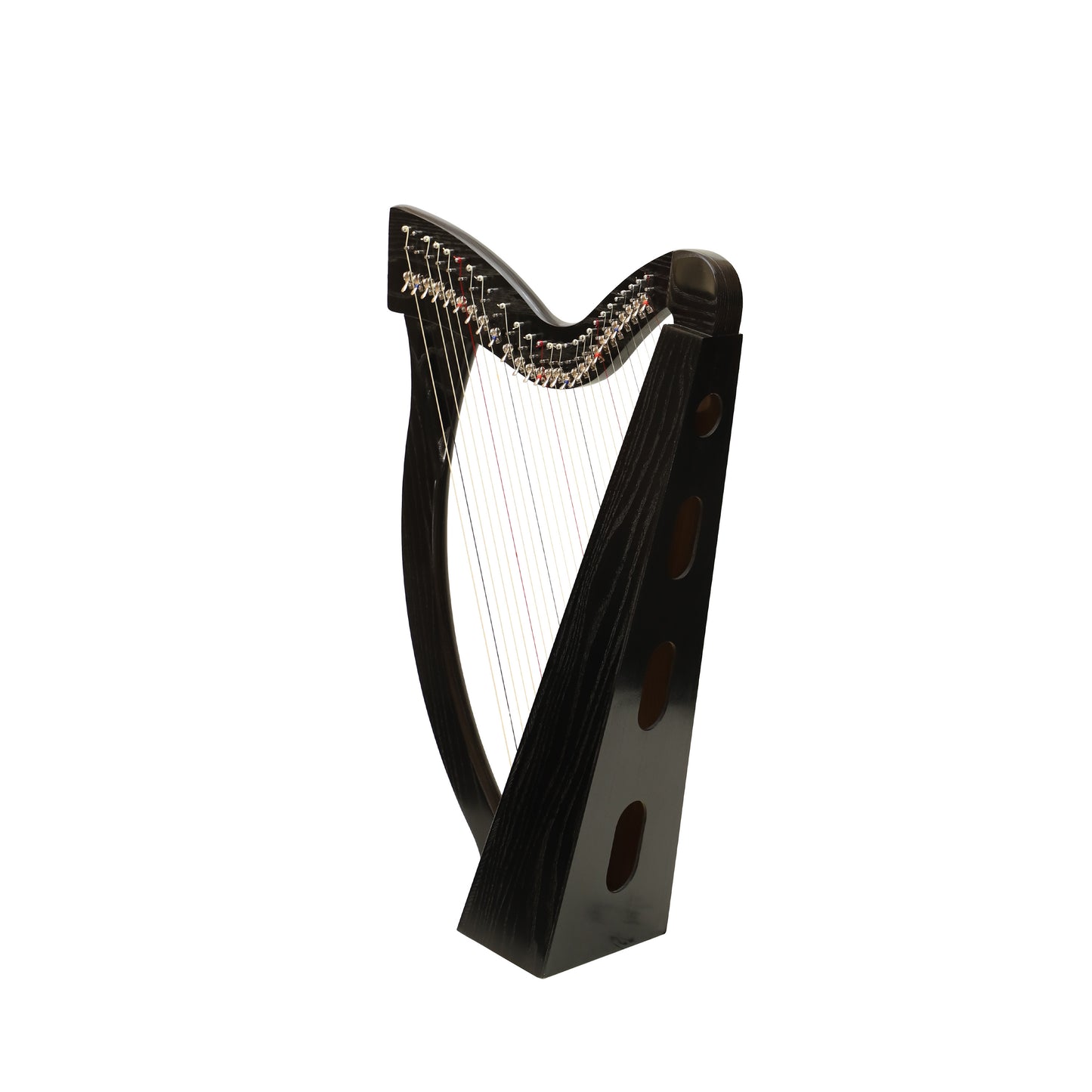 Mid-East 27 String Harp Black-(Ashwood)