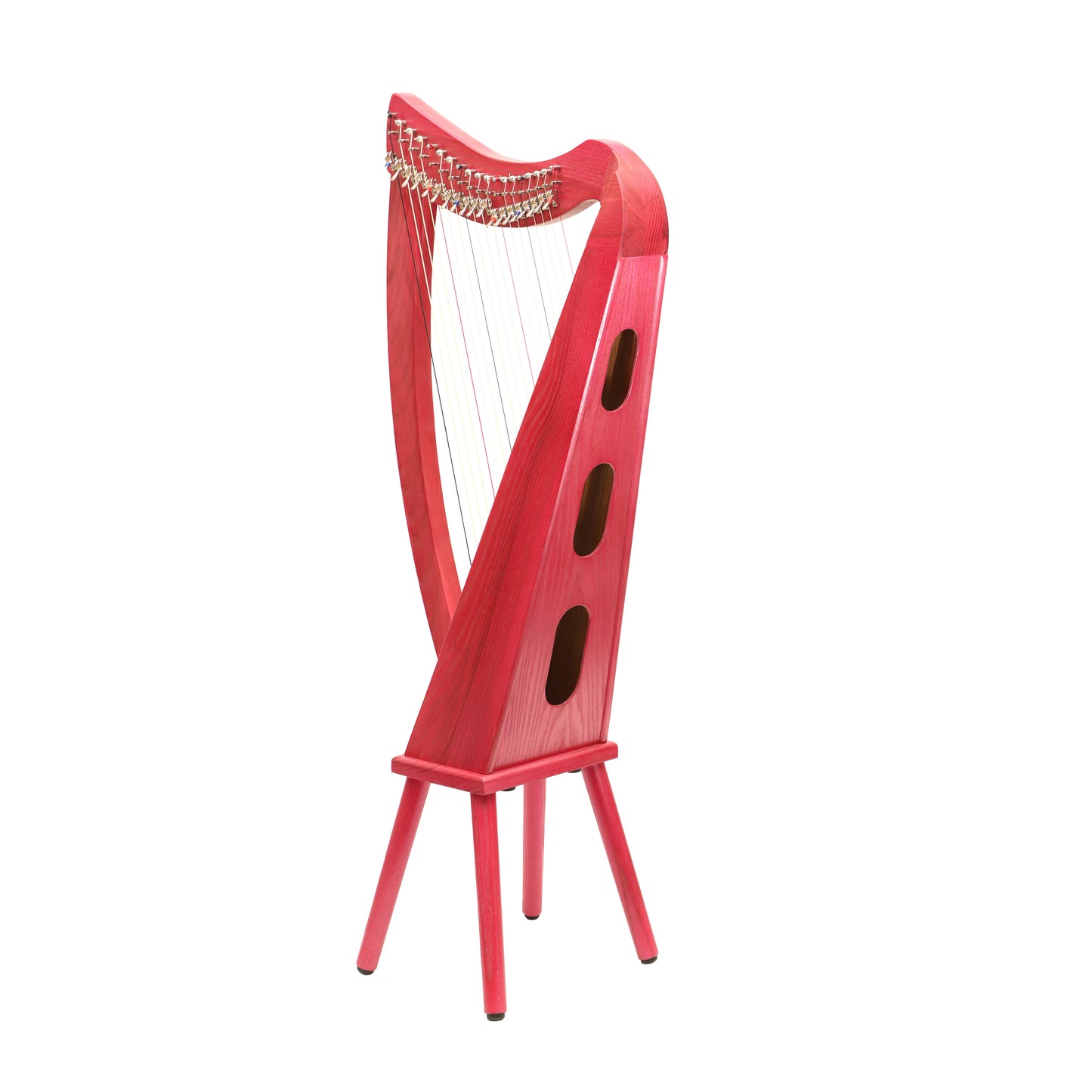 Mid-East 19 String Harp Pink-(Ashwood)