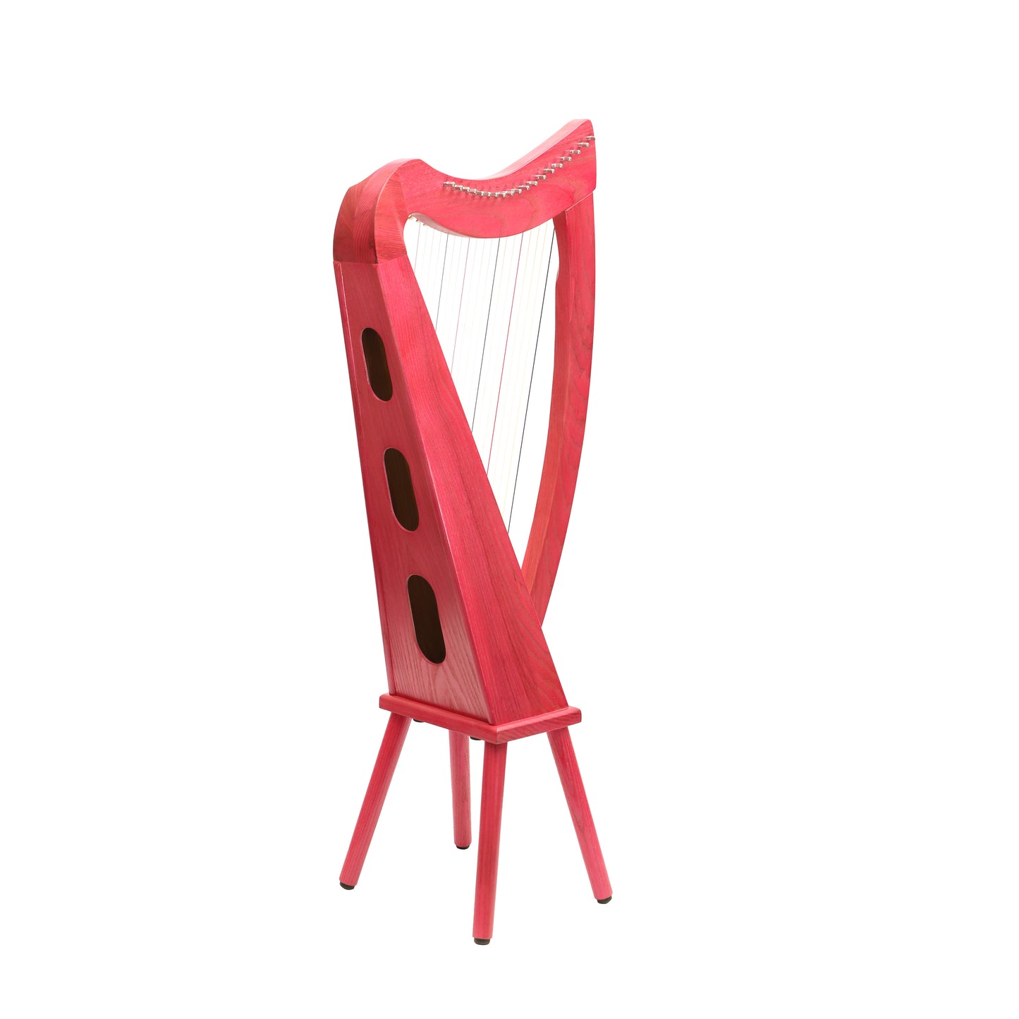 Mid-East 19 String Harp Pink-(Ashwood)